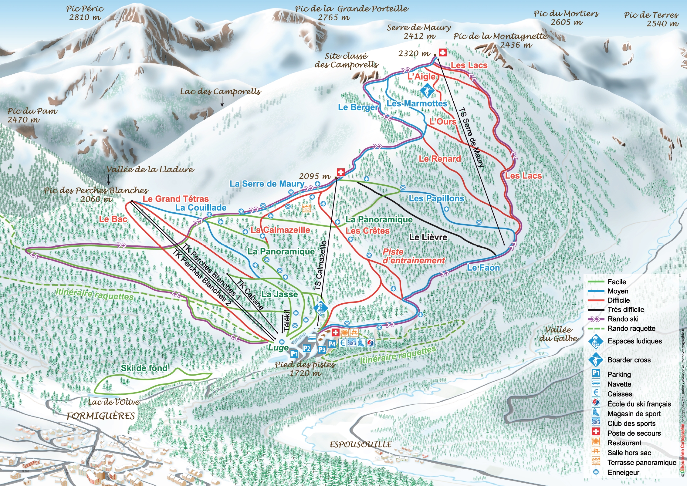 Planol • La station de Ski de Formiguères